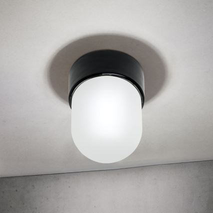 Lampa sufitowa OSTIA 1xE27/40W/230V, średnica 9,8 cm, czarna
