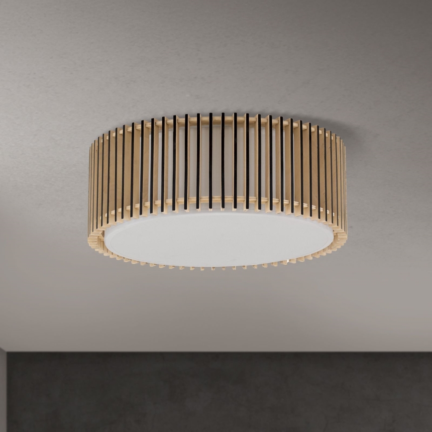 Lampa sufitowa TARTA 3xE27/40W/230V Ø 40 cm beżowa