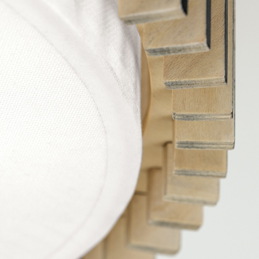 Lampa sufitowa TARTA 3xE27/40W/230V Ø 40 cm beżowa