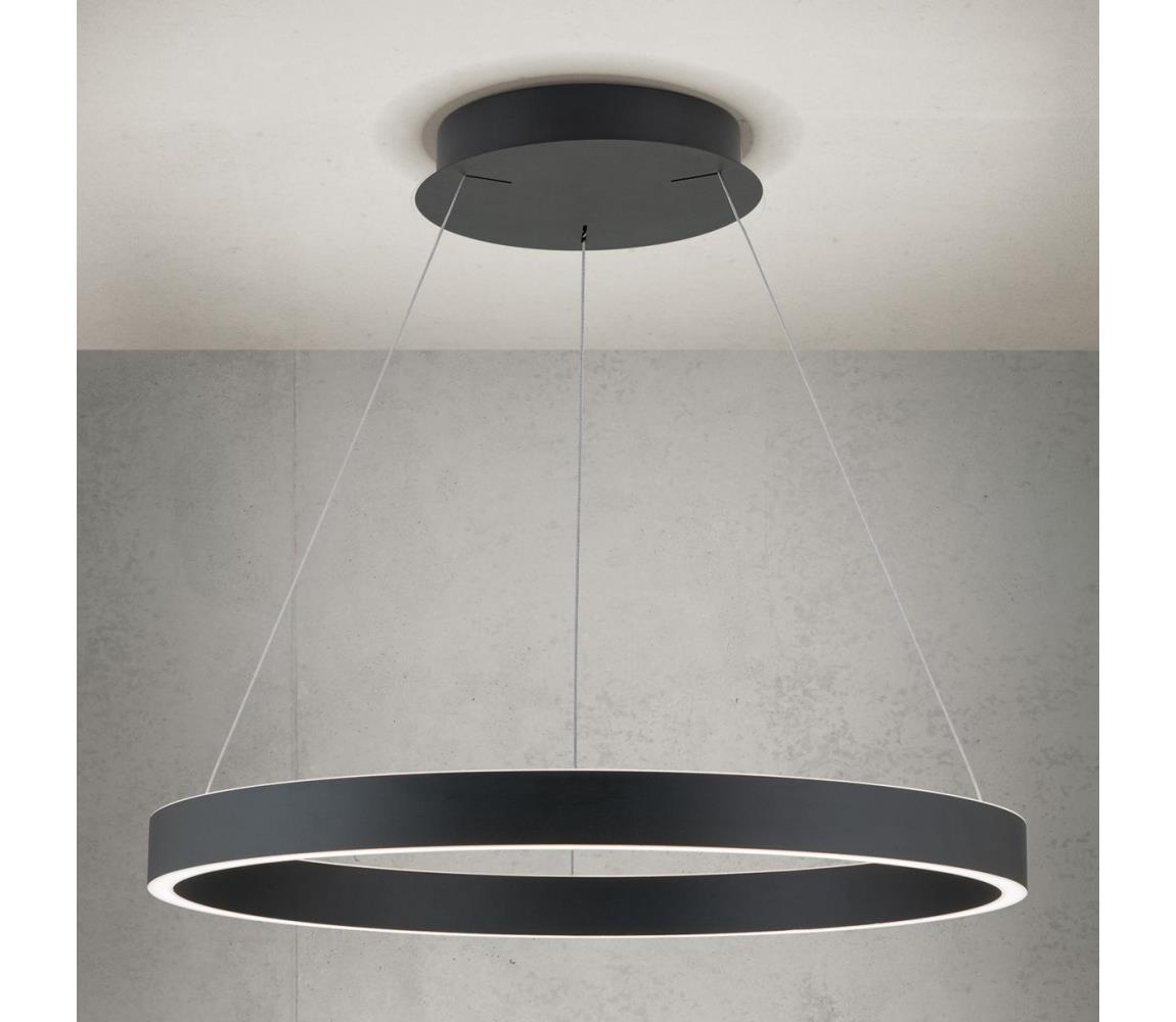 Orion - lampa wisząca LED ściemnialna na lince KOLK LED/60W/230V 2700/3000/4000K śr. 60 cm czarna