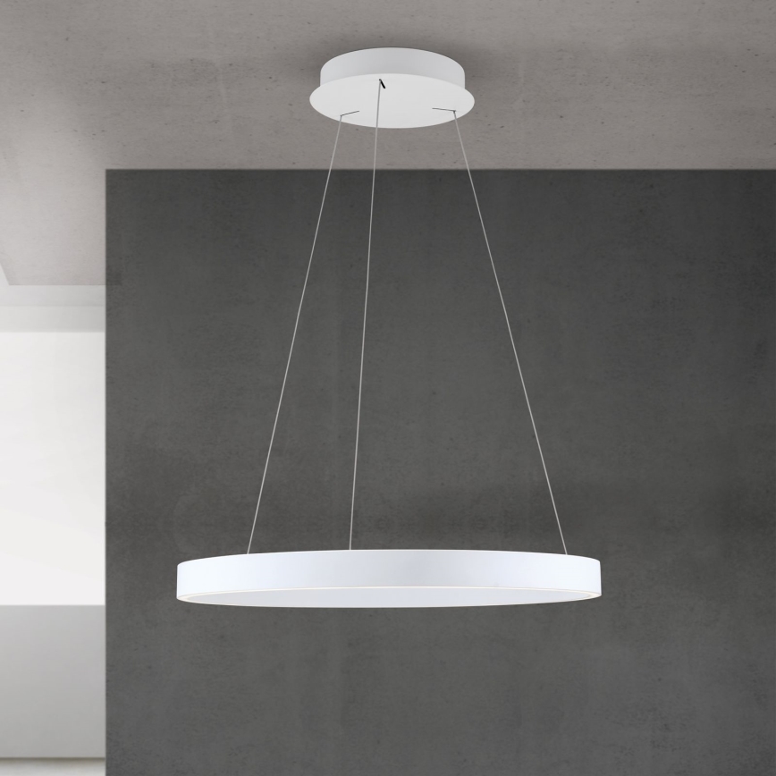 ściemnialny żyrandol LED na lince KOLK LED/60W/230V 2700/3000/4000K śr. 60 cm biały