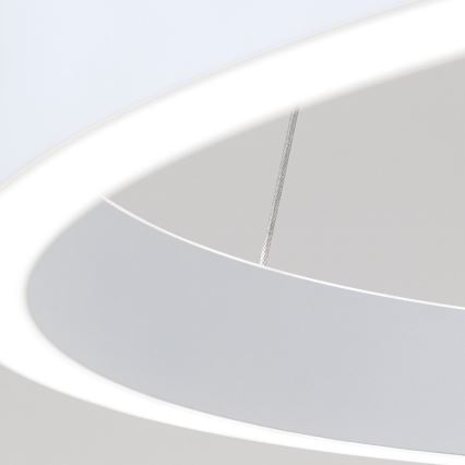 ściemnialny żyrandol LED na lince KOLK LED/60W/230V 2700/3000/4000K śr. 60 cm biały