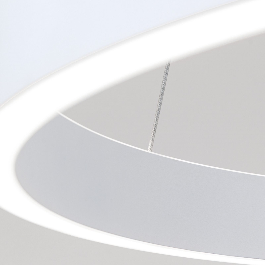 ściemnialny żyrandol LED na lince KOLK LED/60W/230V 2700/3000/4000K śr. 60 cm biały