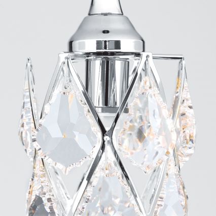 Lampa wisząca na przewodzie RITA 1xG9/40W/230V, chrom błyszczący