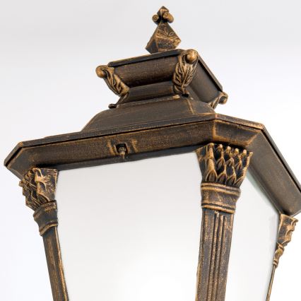 Lampa zewnętrzna AIKO 1xE27/60W/230V 240 cm IP23 brąz/patyna