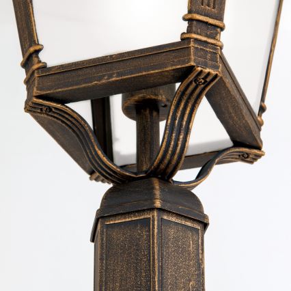 Lampa zewnętrzna AIKO 1xE27/60W/230V 240 cm IP23 brąz/patyna