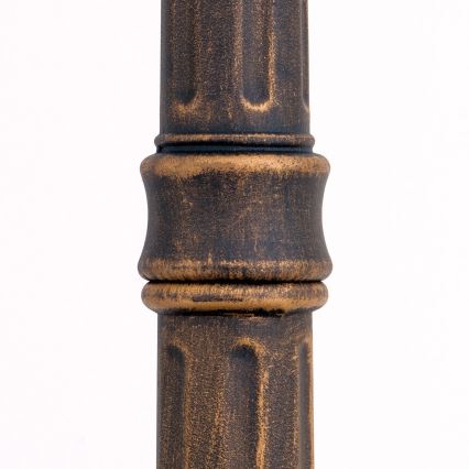 Lampa zewnętrzna AIKO 1xE27/60W/230V 240 cm IP23 brąz/patyna