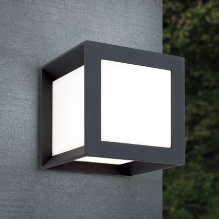 Lampa zewnętrzna HENRY 1xE27/15W/230V 16x16 cm IP44 antracyt