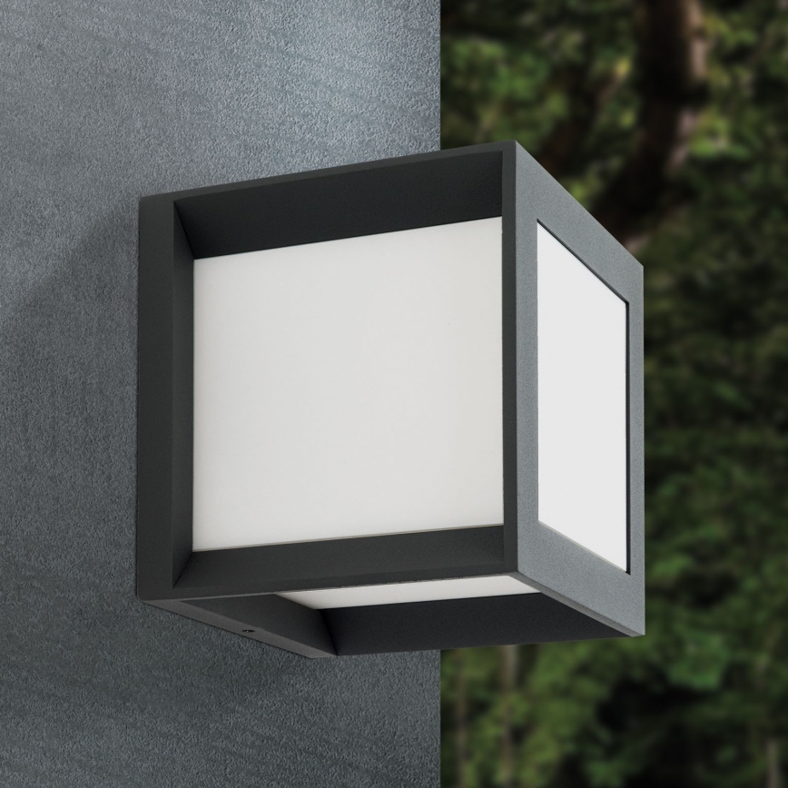 Lampa zewnętrzna HENRY 1xE27/15W/230V 16x16 cm IP44 antracyt