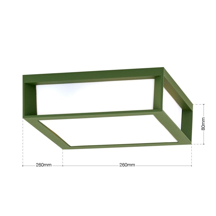 Oprawa zewnętrzna HENRY 2xE27/15W/230V IP44 zielona