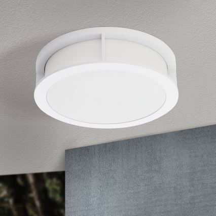 Lampa zewnętrzna HENRY 2xE27/15W/230V śr. 30 cm IP44 biała
