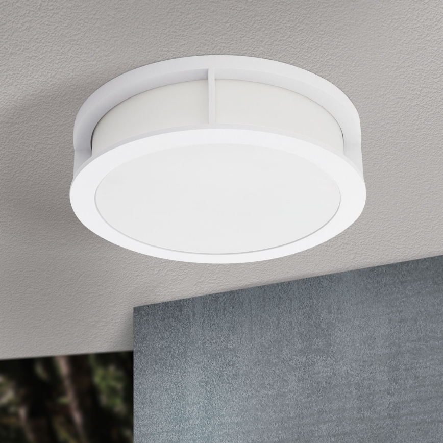 Lampa zewnętrzna HENRY 2xE27/15W/230V śr. 30 cm IP44 biała