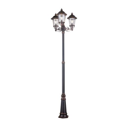 Lampa zewnętrzna KENZO 3xE27/100W/230V IP44 brąz/patyna