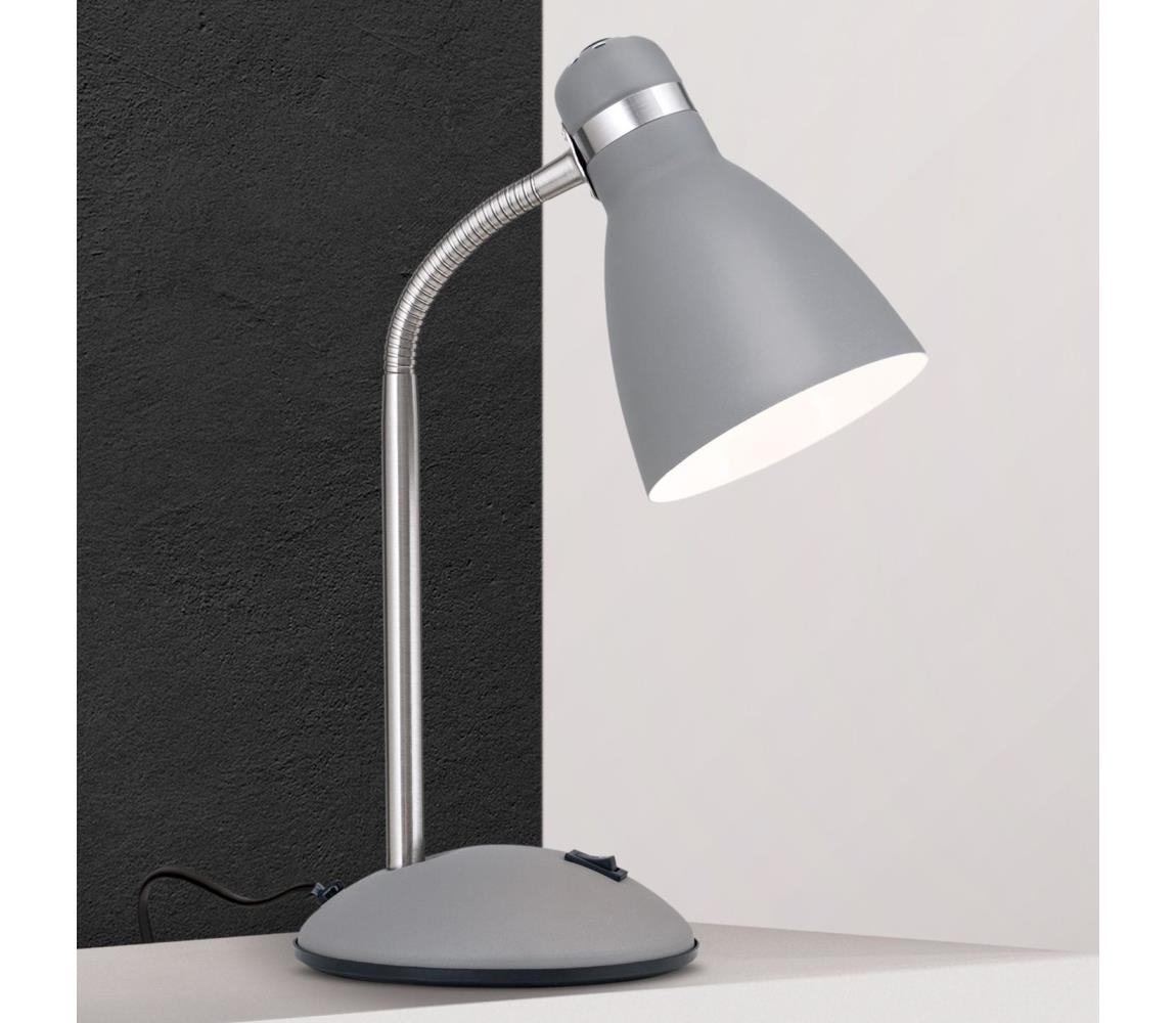 Orion - Lampka biurkowa SCHOOL 1xE27/40W/230V szara/matowy chrom