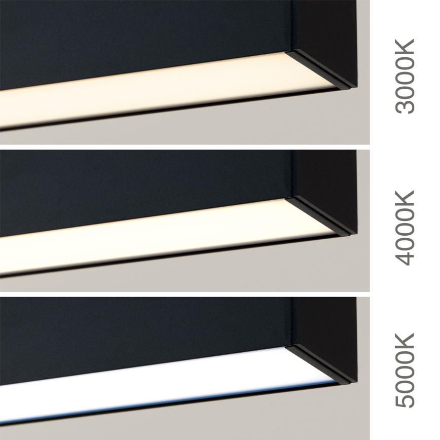 Lampa sufitowa/wisząca LED 2w1 PALKKI LED/38W/230V 3000/4000/5000K czarna