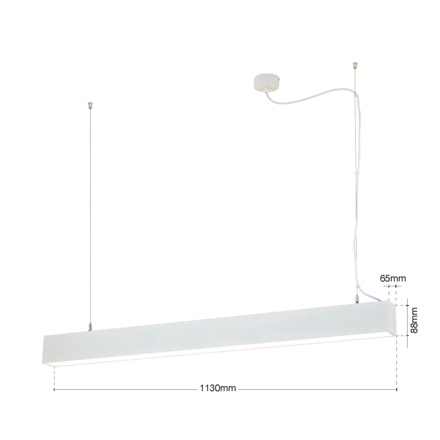 Lampa sufitowo-wisząca 2 w 1 PALKKI LED/38W/230V 3000/4000/5000K biała
