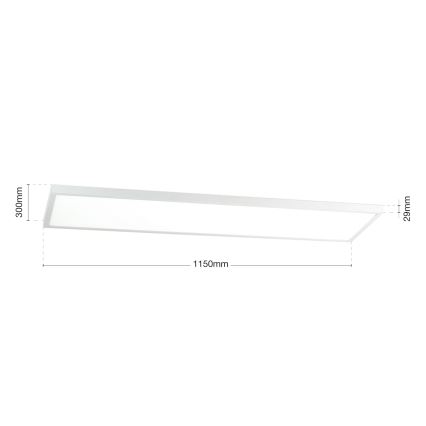 LED ściemnialny przysufitowy panel DISC LED/40W/230V 2700/3000/4000K 115x30 cm biały