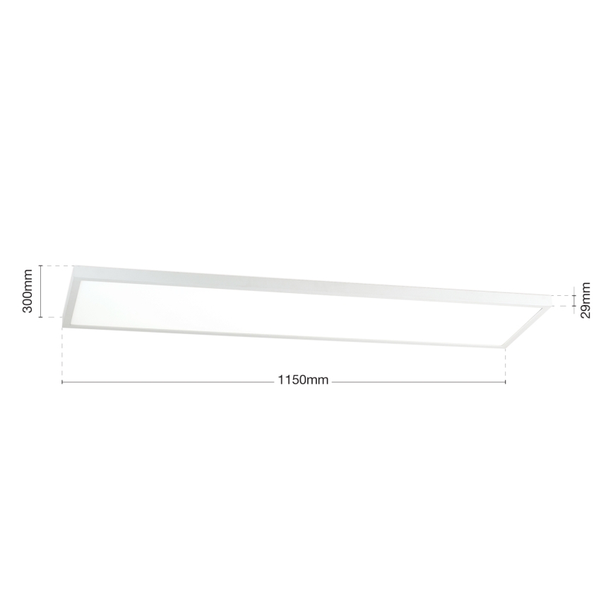 LED ściemnialny przysufitowy panel DISC LED/40W/230V 2700/3000/4000K 115x30 cm biały