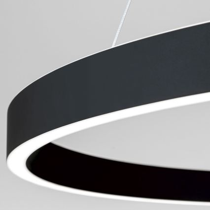 ściemnialny żyrandol wiszący na linku KOLK LED/80W/230V 2700/3000/4000K średnica 80 cm czarny