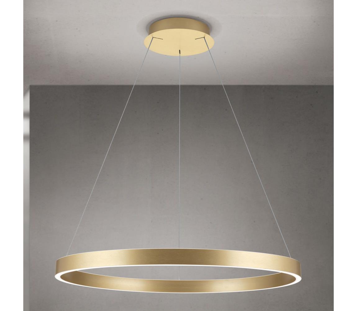Orion- LED ściemnialny żyrandol na lince KOLK LED/80W/230V 2700/3000/4000K śr. 80 cm złoty