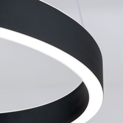 ściemnialna lampa LED wisząca na lince KOLK LED/40W/230V 2700/3000/4000K śr. 40 cm czarna