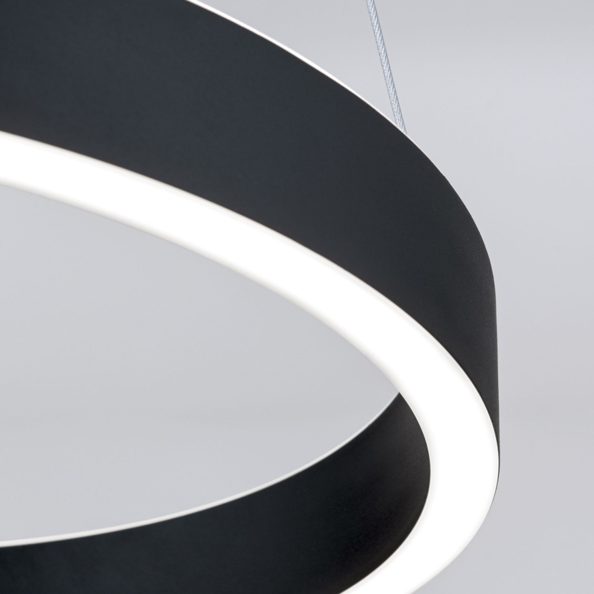 ściemnialna lampa LED wisząca na lince KOLK LED/40W/230V 2700/3000/4000K śr. 40 cm czarna