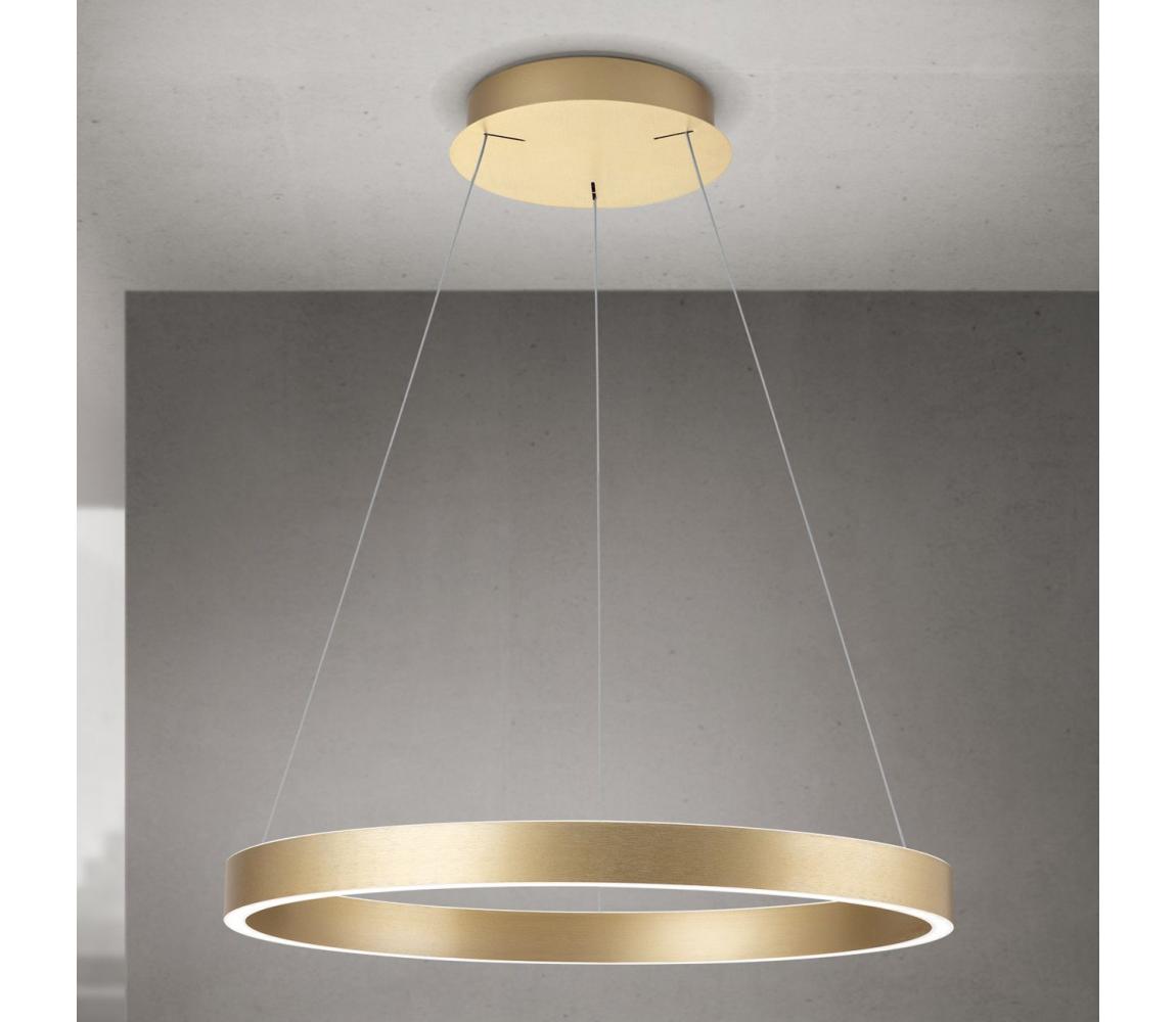 Orion- LED ściemnialny żyrandol na przewodzie KOLK LED/60W/230V 2700/3000/4000K śr. 60 cm złoty