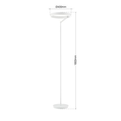 LED ściemniana lampa stojąca KOLK LED/40W/230V 2700/4000K biała