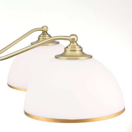 Żyrandol na łańcuchu OLD LAMP 5xE27/40W/230V śr. 75 cm biały/mosiądz