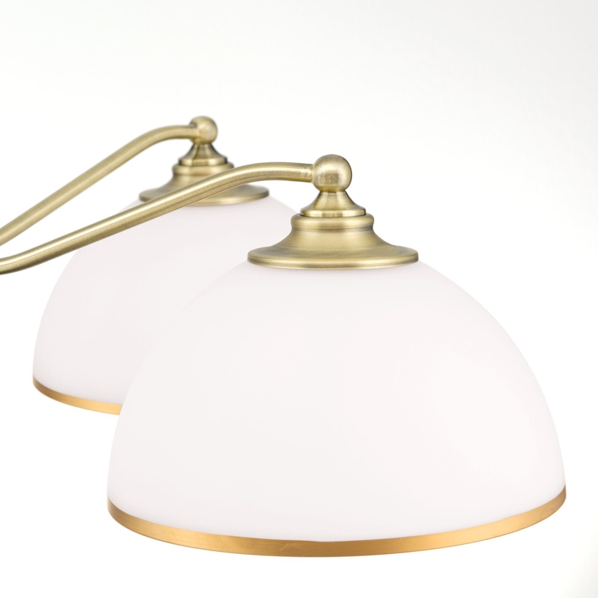 Żyrandol na łańcuchu OLD LAMP 5xE27/40W/230V śr. 75 cm biały/mosiądz