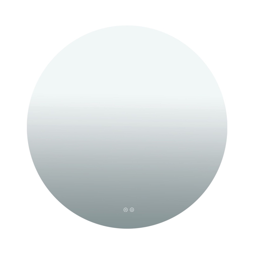 LED łazienkowe lustro ścienne z podświetleniem i ogrzewaniem FOCUS LED/27W/230V 3000/4200/6000K śr. 80 cm IP44