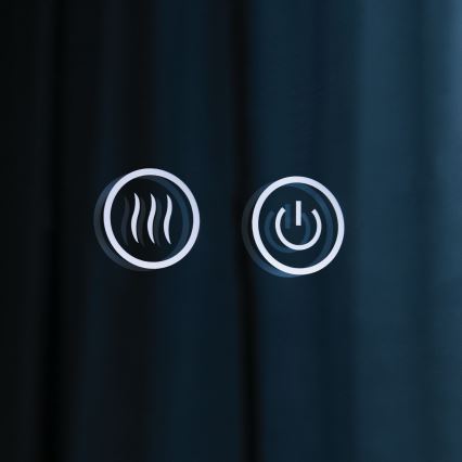 LED łazienkowe lustro ścienne z podświetleniem i ogrzewaniem FOCUS LED/27W/230V 3000/4200/6000K śr. 80 cm IP44