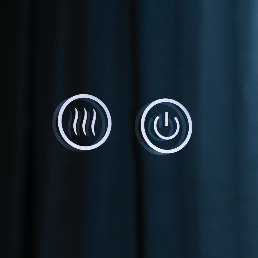 LED łazienkowe lustro ścienne z podświetleniem i ogrzewaniem FOCUS LED/27W/230V 3000/4200/6000K śr. 80 cm IP44