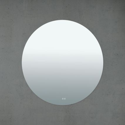LED Łazienkowe podgrzewane lustro naścienne z podświetleniem FOCUS LED/30W/230V 3000/4200/6000K śr. 100 cm IP44