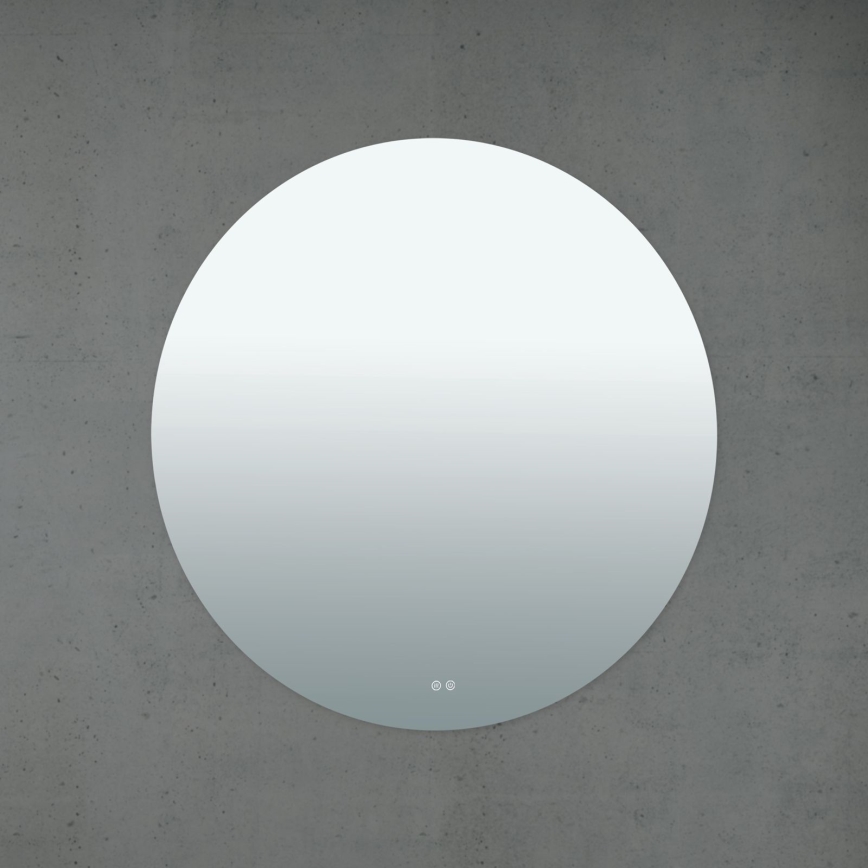 LED Łazienkowe podgrzewane lustro naścienne z podświetleniem FOCUS LED/30W/230V 3000/4200/6000K śr. 100 cm IP44