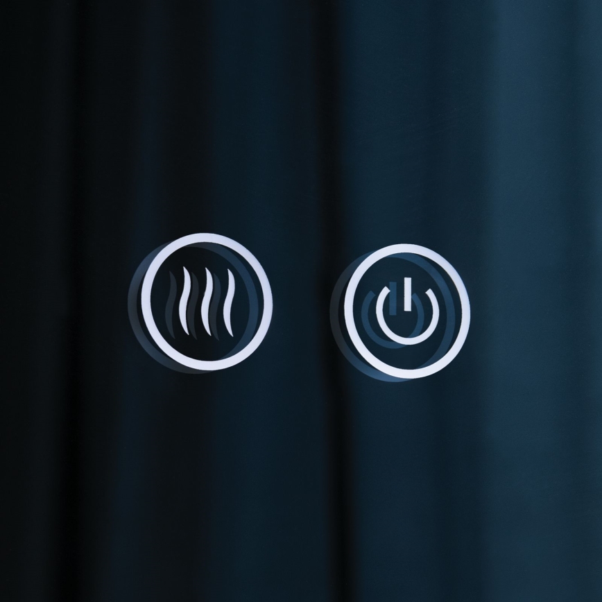 LED Łazienkowe podgrzewane lustro naścienne z podświetleniem FOCUS LED/30W/230V 3000/4200/6000K śr. 100 cm IP44