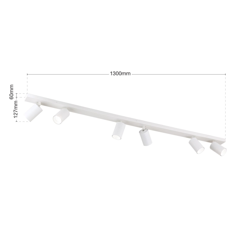 Oprawa punktowa SEAN 6xGU10/13W/230V biała