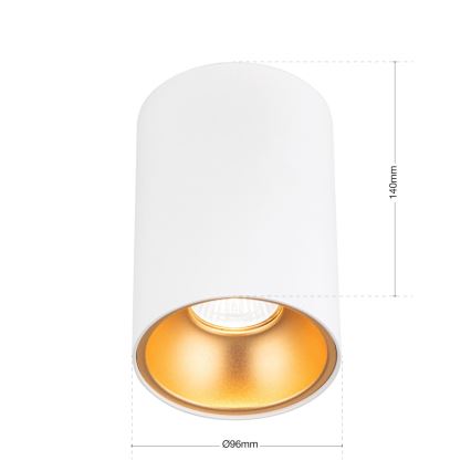 Oprawa punktowa STARLIGHT 1xGU10/50W/230V biały/złoty