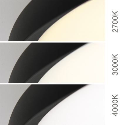 LED lampa sufitowa KANT LED/66W/230V 2700/3000/4000K śr. 80 cm czarna