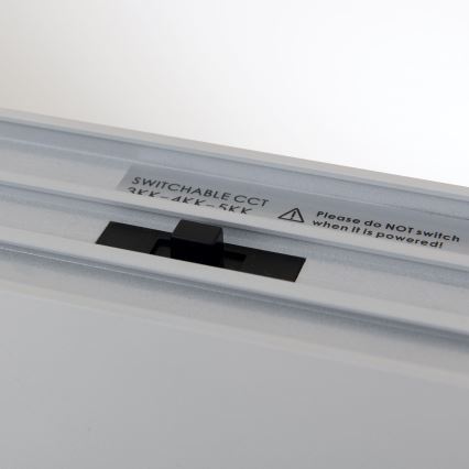 LED lampa sufitowa/wisząca 2 w 1 PALKKI LED/38W/230V 3000/4000/5000K szara