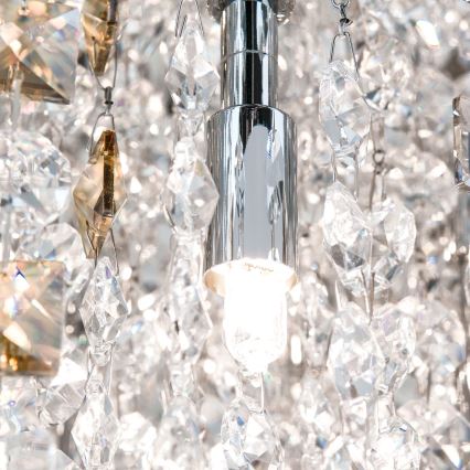 Plafon kryształowy CRYSTALRIVER 21xG9/40W/230V chrom błyszczący