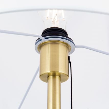 Lampa podłogowa LUDWIG 1xE27/40W/230V biała/złota