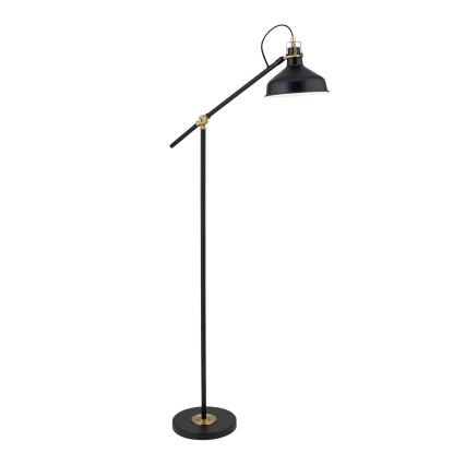 Lampa podłogowa SCHILLER 1xE27/40W/230V czarna/brąz
