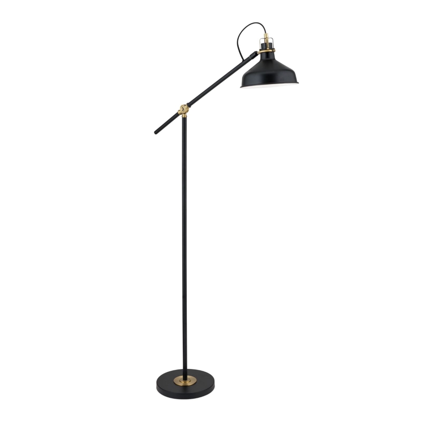 Lampa podłogowa SCHILLER 1xE27/40W/230V czarna/brąz