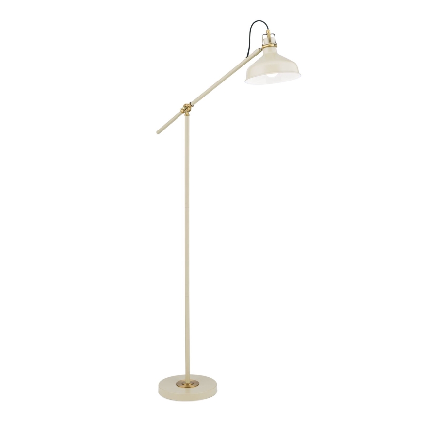Lampa podłogowa SCHILLER 1xE27/40W/230V kremowa/brąz