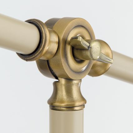 Lampa podłogowa SCHILLER 1xE27/40W/230V kremowa/brąz