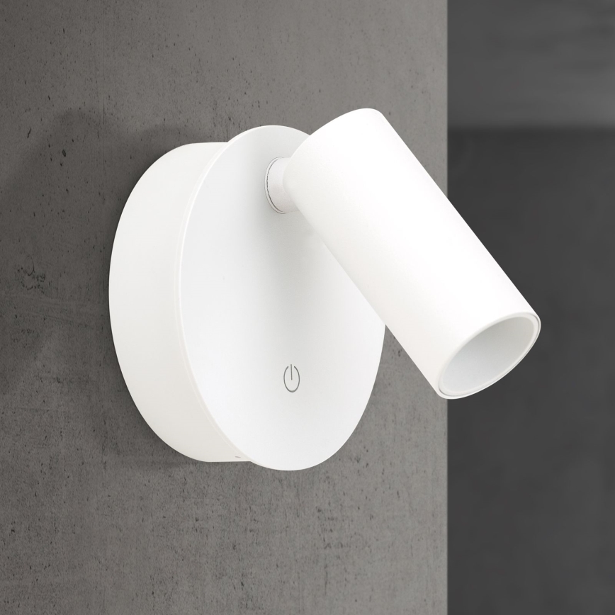 LED ściemnialny, ładowalny, dotykowy kinkiet ścienny punktowy LUXY LED/1W/5V 2200 mAh 2700/3000/4000K biały