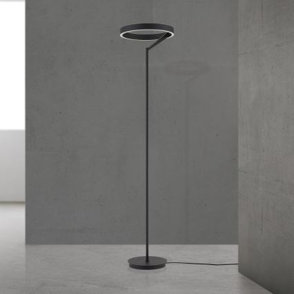 LED ściemnialna lampa podłogowa KOLK LED/40W/230V 2700/4000K czarna