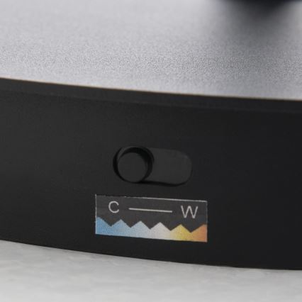 LED ściemnialna lampa podłogowa KOLK LED/40W/230V 2700/4000K czarna