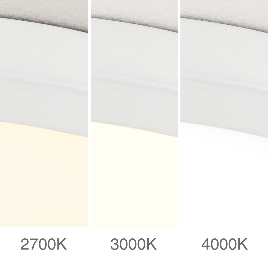 Ściemnialna oprawa sufitowa DISC LED/30W/230V 2700/3000/4000K śr. 40 cm biała